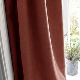 Marling Linen Mix Brick Curtain Pair - 228x228cm - The Cotswold Company - thumbnail 2