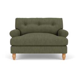 Love Seat - Fern - Luxury Italian Linen - Talbot - The Cotswold Company - thumbnail 2