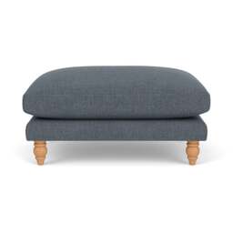 Foot Stool - Indigo - Rustic Weave - Emily - The Cotswold Company - thumbnail 2