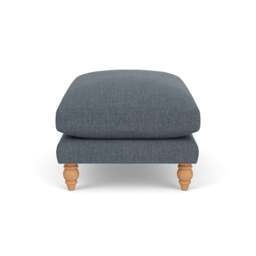 Foot Stool - Indigo - Rustic Weave - Emily - The Cotswold Company - thumbnail 3