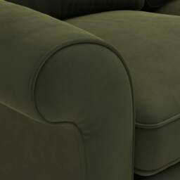 Armchair - Forest Green - Matt Velvet - Hurley - The Cotswold Company - thumbnail 5