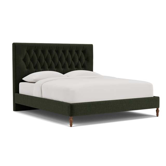 Super King Classic Bedstead - Moss - Eco Chenille - Calvert - The Cotswold Company - image 1