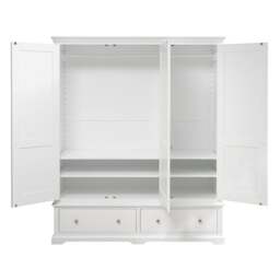 Fairford Soft White Triple Wardrobe - The Cotswold Company - thumbnail 4