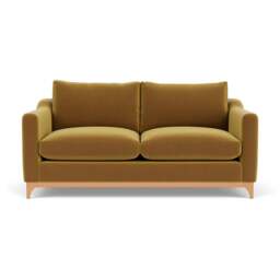 4 Seater Sofa - Mustard - Matt Velvet - Watson - The Cotswold Company - thumbnail 2