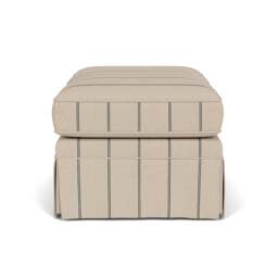 Foot Stool - Charcoal - Compton Stripe - Dawson Small - The Cotswold Company - thumbnail 3