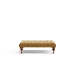 Foot Stool - Mustard - Matt Velvet - Amelia Small - The Cotswold Company - thumbnail 7
