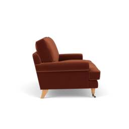 Large 2 Seater Sofa - Brick - Matt Velvet - Stewart - The Cotswold Company - thumbnail 3