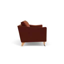 4 Seater Sofa - Brick - Matt Velvet - Robinson - The Cotswold Company - thumbnail 3