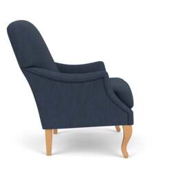 Armchair - Indigo - Luxury Italian Linen - Elsie - The Cotswold Company - thumbnail 3