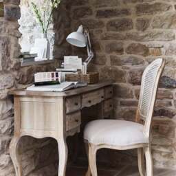 Camille Limewash Oak Dressing Table - The Cotswold Company - thumbnail 4