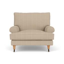 Armchair - Natural - Compton Stripe - Stewart - The Cotswold Company - thumbnail 2