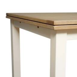 Square Extending Dining Table and 4 Dining Chairs Set - Chester Classic Cream - The Cotswold Company - thumbnail 5
