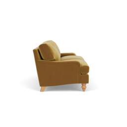 4 Seater Sofa - Mustard - Matt Velvet - Morris - The Cotswold Company - thumbnail 3