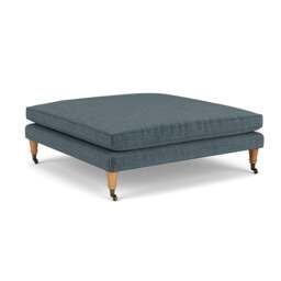 Foot Stool - Teal - Eco Chenille - Taylor Small - The Cotswold Company - thumbnail 1