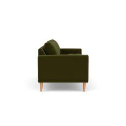 4 Seater Sofa - Forest Green - Matt Velvet - Saxon - The Cotswold Company - thumbnail 3