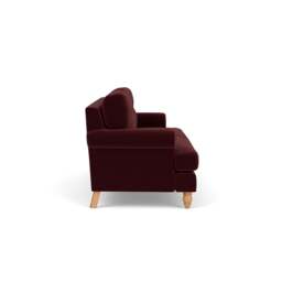 4 Seater Sofa - Dark Rosehip - Matt Velvet - Talbot - The Cotswold Company - thumbnail 3