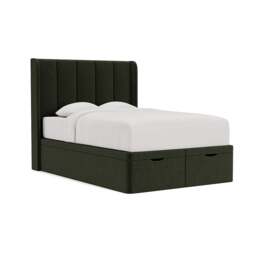 Double Ottoman Storage Bed - Moss - Eco Chenille - Parker - The Cotswold Company - thumbnail 1