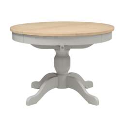 Round Extending Dining Table and 4 Spindleback Chairs - Chester Dove Grey - The Cotswold Company - thumbnail 6
