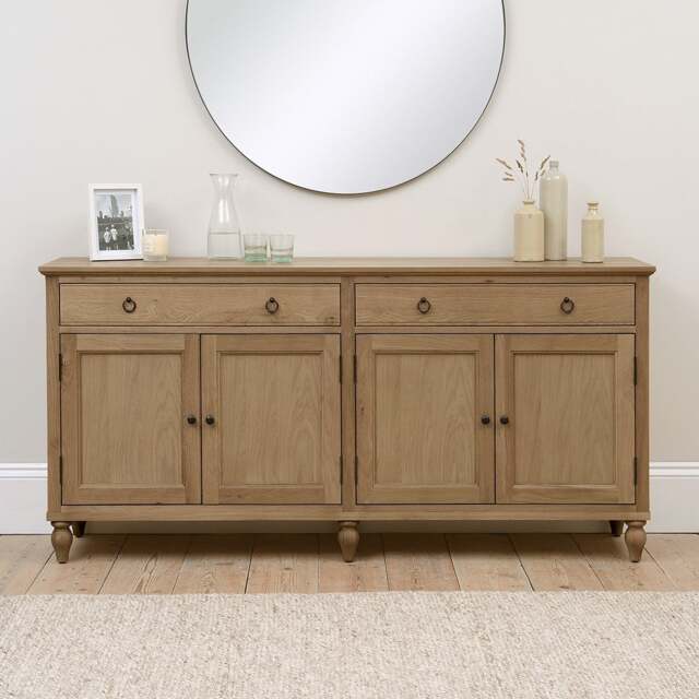 Elkstone Mellow Oak Extra Large Sideboard - The Cotswold Company - image 1