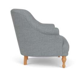 Armchair - Navy - Herringbone Weave - Everett - The Cotswold Company - thumbnail 3