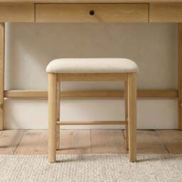 Dressing Table Stool - Berkeley Nordic Oak - The Cotswold Company - thumbnail 2