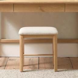 Dressing Table Stool - Berkeley Nordic Oak - The Cotswold Company - thumbnail 1
