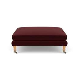Foot Stool - Dark Rosehip - Matt Velvet - Taylor Small - The Cotswold Company - thumbnail 3
