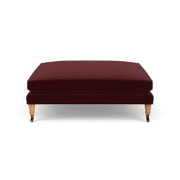 Foot Stool - Dark Rosehip - Matt Velvet - Taylor Small - The Cotswold Company - thumbnail 2