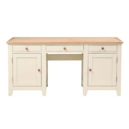 Double Pedestal Desk - Chester Classic Cream - The Cotswold Company - thumbnail 3