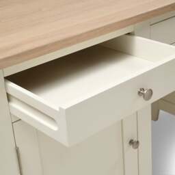 Double Pedestal Desk - Chester Classic Cream - The Cotswold Company - thumbnail 7