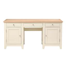 Double Pedestal Desk - Chester Classic Cream - The Cotswold Company - thumbnail 4