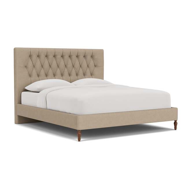 Super King Classic Bedstead - Natural - House Linen Mix - Calvert - The Cotswold Company - image 1