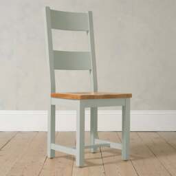 Sussex Sage Green Ladderback Dining Chair - The Cotswold Company - thumbnail 2