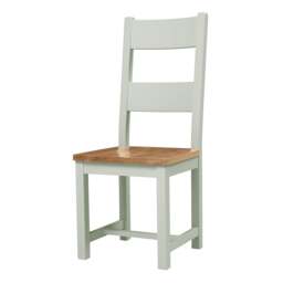Sussex Sage Green Ladderback Dining Chair - The Cotswold Company - thumbnail 3