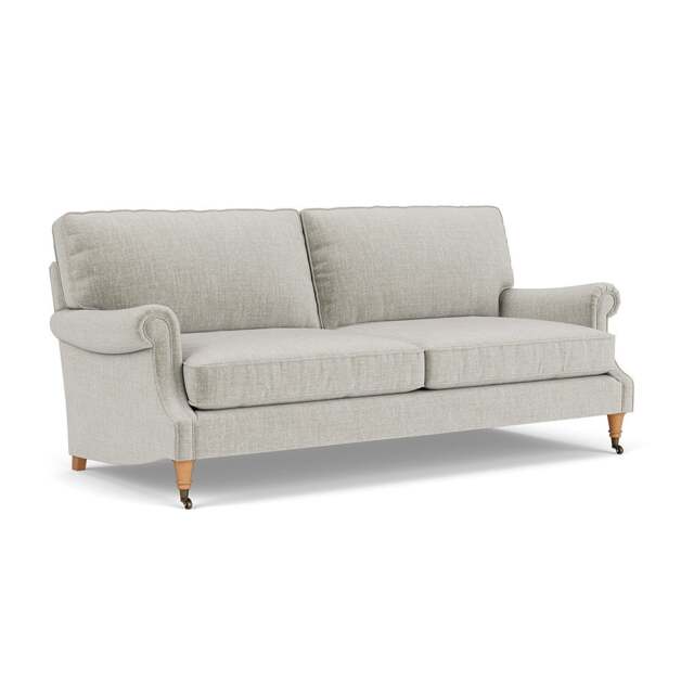 4 Seater Sofa - Grey Mist - Eco Chenille - Taylor High Back - The Cotswold Company - image 1