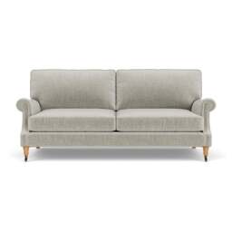 4 Seater Sofa - Grey Mist - Eco Chenille - Taylor High Back - The Cotswold Company - thumbnail 2