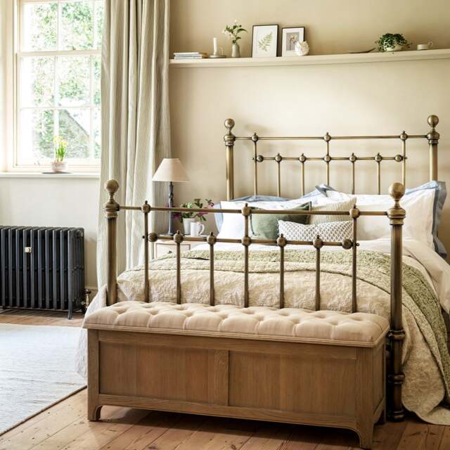 Super King Bed - Arlington Brass - The Cotswold Company - image 1
