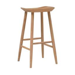 Backless Bar Stool - Inglesham Whitewash Oak - The Cotswold Company - thumbnail 7