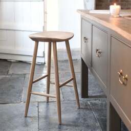 Backless Bar Stool - Inglesham Whitewash Oak - The Cotswold Company - thumbnail 1