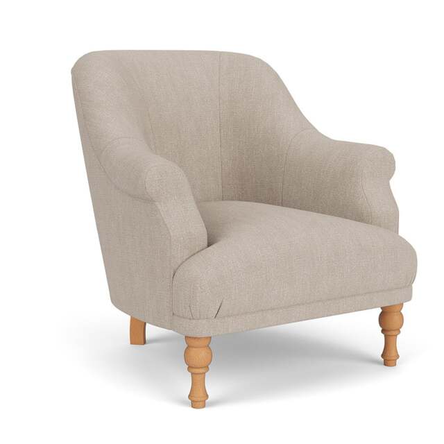 Armchair - Natural - Luxury Italian Linen - Everett - The Cotswold Company - image 1