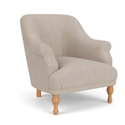 Armchair - Natural - Luxury Italian Linen - Everett - The Cotswold Company