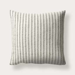Cecil Cotton Green Striped Cushion - Home Accessories - The Cotswold Company