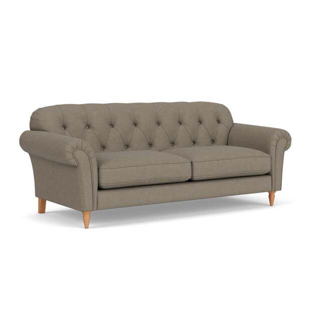 4 Seater Sofa - Mid Grey - House Linen Mix - Chapman - The Cotswold Company - image 1