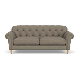 4 Seater Sofa - Mid Grey - House Linen Mix - Chapman - The Cotswold Company - thumbnail 2