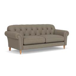 4 Seater Sofa - Mid Grey - House Linen Mix - Chapman - The Cotswold Company - thumbnail 1