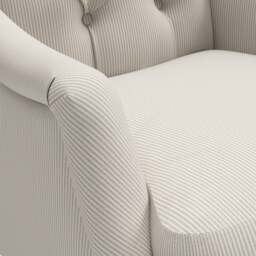 Armchair - Natural - Broadway Stripe - Olivia - The Cotswold Company - thumbnail 4