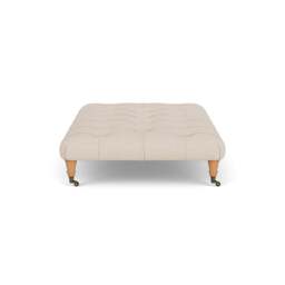 Foot Stool - Lily White - House Linen Mix - Amelia Large - The Cotswold Company - thumbnail 3