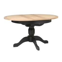 4-6 Seater Round Extending Dining Table - Chester Charcoal - The Cotswold Company - thumbnail 6