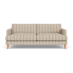 4 Seater Sofa - Charcoal - Compton Stripe - Jackson - The Cotswold Company - thumbnail 2