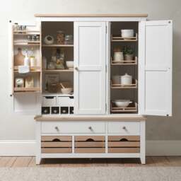 Triple Larder - Chester Pure White - The Cotswold Company - thumbnail 5